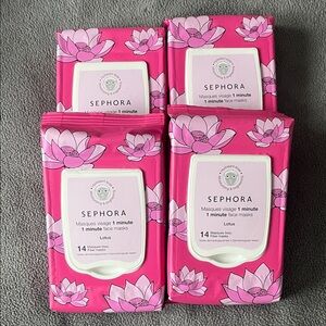 New - sealed Sephora Collection 1 minute face mask 4 packs of 14 masks
